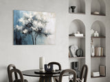 Elegant Winter Tree Glass Wall Art