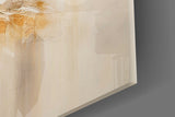 Elevate Your Space with Golden Abstract Glass Wall Art