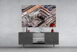 Barber's Vintage Tools Glass Wall Art