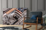 Barber's Vintage Tools Glass Wall Art