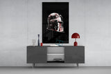 Warrior's Helmet Glass Wall Art