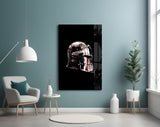 Warrior's Helmet Glass Wall Art