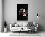 Warrior's Helmet Glass Wall Art