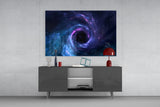 Cosmic Whirlpool Glass Wall Art