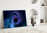 Cosmic Whirlpool Glass Wall Art