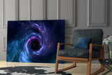 Cosmic Whirlpool Glass Wall Art