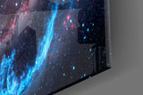 Galactic Nebula Glass Wall Art