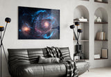Galactic Nebula Glass Wall Art