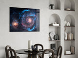 Galactic Nebula Glass Wall Art