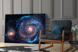 Galactic Nebula Glass Wall Art