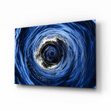 Whirlpool Ocean Swirl Glass Wall Art
