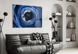 Whirlpool Ocean Swirl Glass Wall Art
