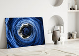 Whirlpool Ocean Swirl Glass Wall Art