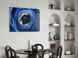 Whirlpool Ocean Swirl Glass Wall Art