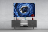 Whirlpool Ocean Swirl Glass Wall Art