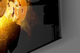Bitcoin Bull and Bear Glass Wall Art