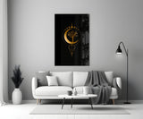 Eternal Moon Tree Glass Wall Art