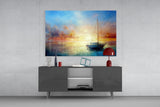Serenity at Sunset Glass Wall Art