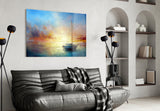 Serenity at Sunset Glass Wall Art