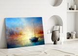 Serenity at Sunset Glass Wall Art