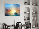 Serenity at Sunset Glass Wall Art