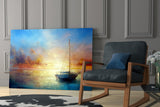 Serenity at Sunset Glass Wall Art