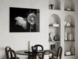 Butterfly & Dandelion Glass Wall Art