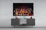 Elegant Cocktail Glasses Glass Wall Art