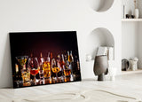 Elegant Cocktail Glasses Glass Wall Art
