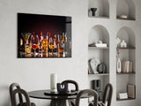 Elegant Cocktail Glasses Glass Wall Art