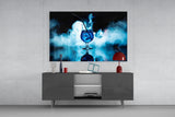Mystic Blue Cocktail Glass Wall Art