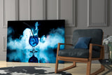 Mystic Blue Cocktail Glass Wall Art
