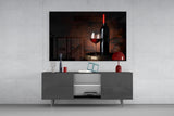 Elegant Red Wine Still Life Glass Wall Art