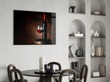Elegant Red Wine Still Life Glass Wall Art