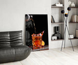 Elegant Cocktail Splash Glass Wall Art