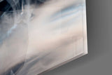 Mystic Blue Smoke Martini Glass Wall Art