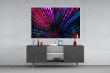 Radiant Burst Glass Wall Art