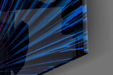 Radiant Burst Glass Wall Art