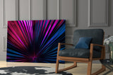 Radiant Burst Glass Wall Art