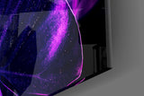 Glowing Leaves Glass Wall Art