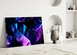 Glowing Leaves Glass Wall Art
