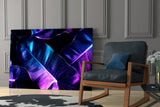 Glowing Leaves Glass Wall Art