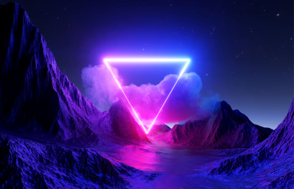 Triangle Glass Wall Art