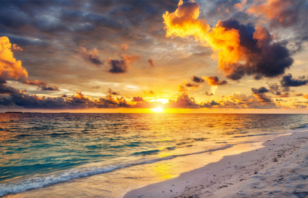 Sea View Glass Wall Art