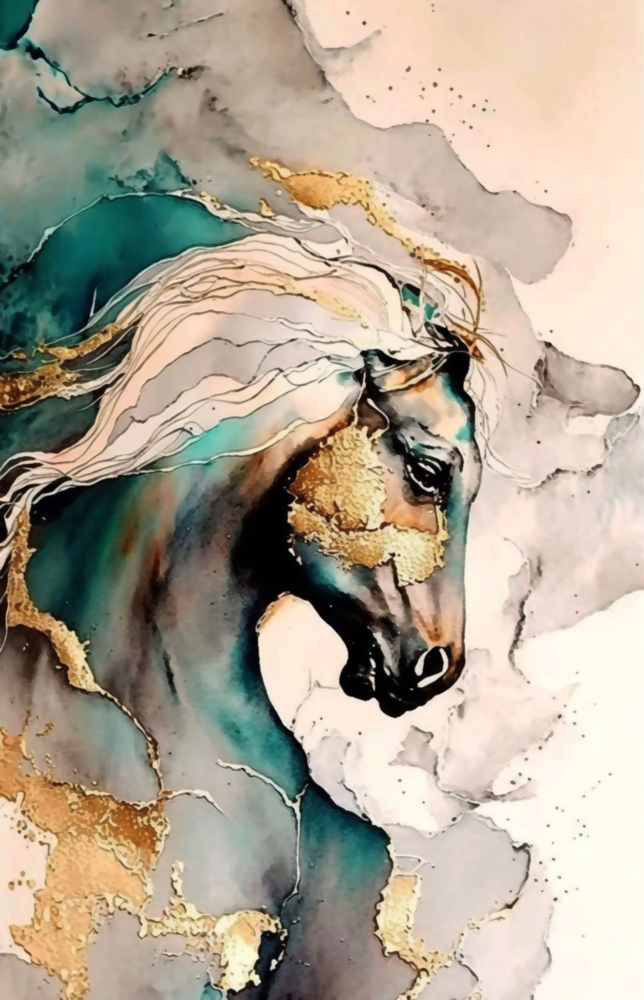 Horse Art Glass Wall Art
