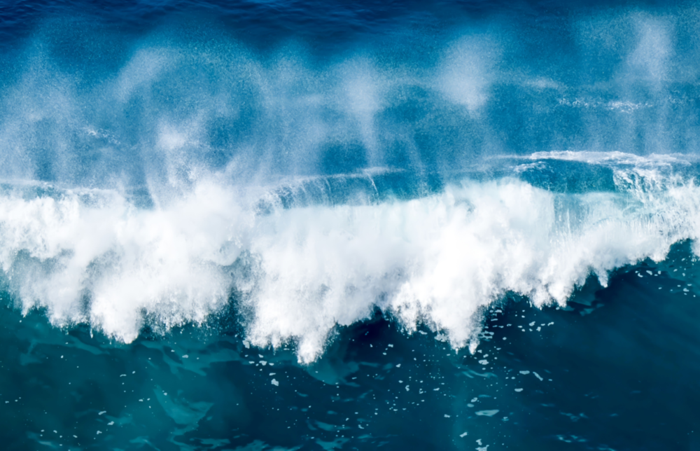 Waves Glass Wall Art