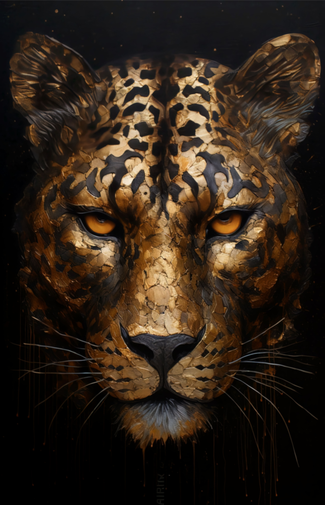 Leopard Glass Wall Art