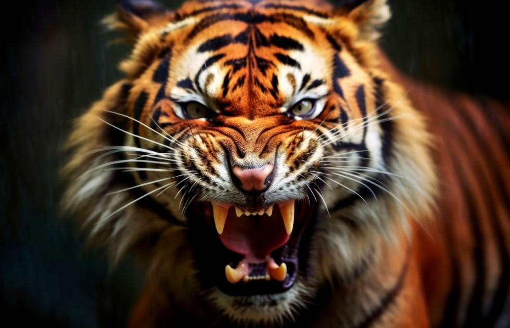 Tiger Glass Wall Art