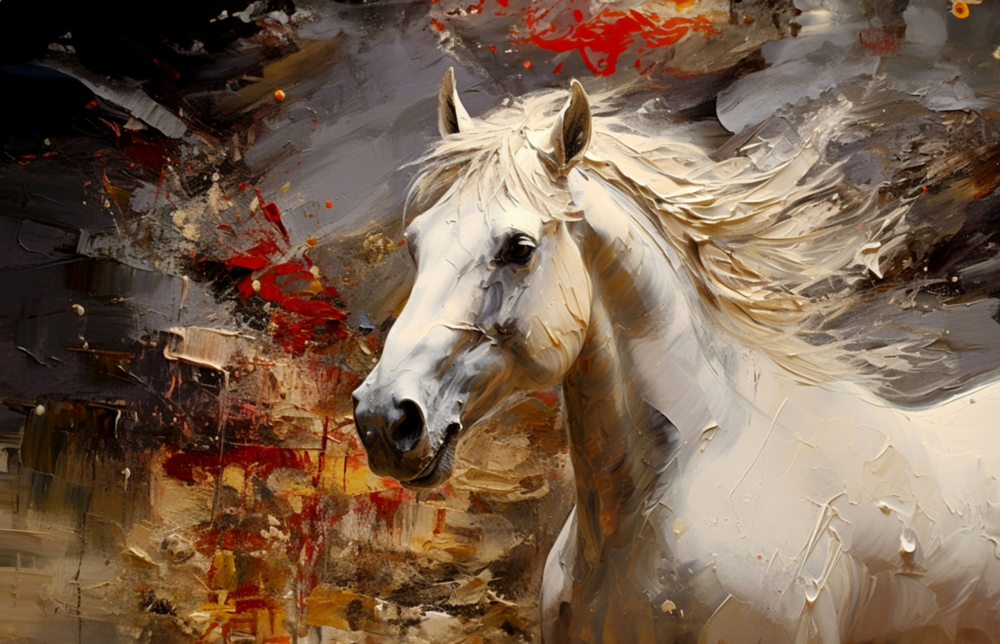 Horse Art Glass Wall Art