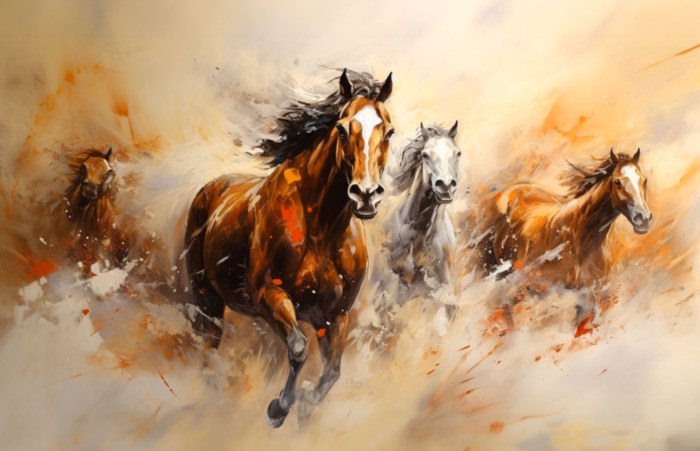 Horse Art Glass Wall Art